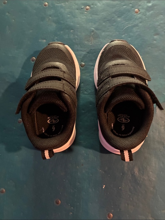 Athletic Works Other - Athletic Works Kids Black and Light Pink Velcro Sneakers